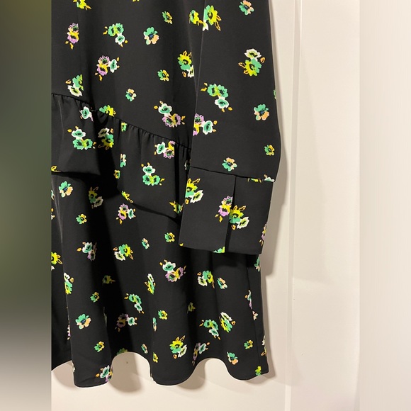 Collusion 1/4 Zip Black Floral Dress - Picture 5 of 8